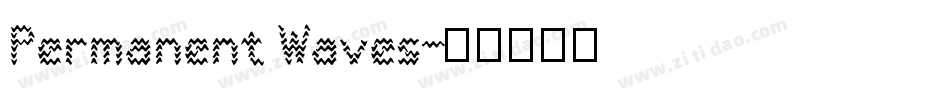 Permanent Waves字体转换